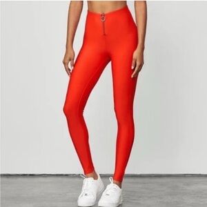 ALO Yoga Fiery Red High-Waist Leggings